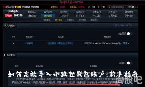 如何高效导入小狐狸钱包账户：新手指南