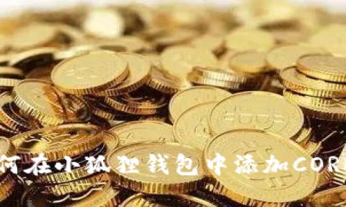 : 如何在小狐狸钱包中添加CORE代币