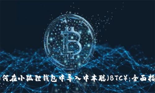如何在小狐狸钱包中导入中本聪（BTC）：全面指南