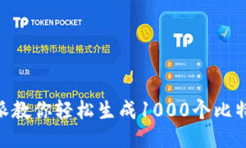 不再满足于一个地址？比特派教你轻松生成1000个比特币地址，让你的交易更隐私！